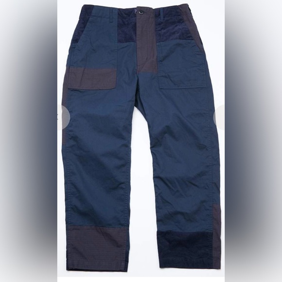 Engineered Garments Other - ENGINEERED GARMENTS Men's Navy, Gray, Purple Patchwork Fatigue Pants, Small (32)